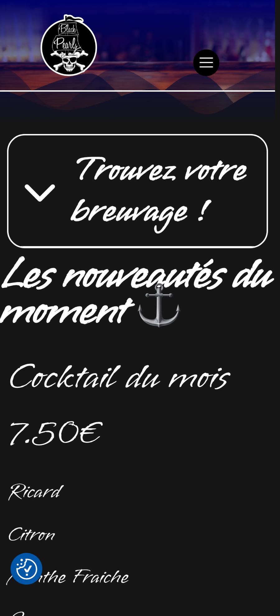 Le Black Pearl — Carte 1 (mobile), original