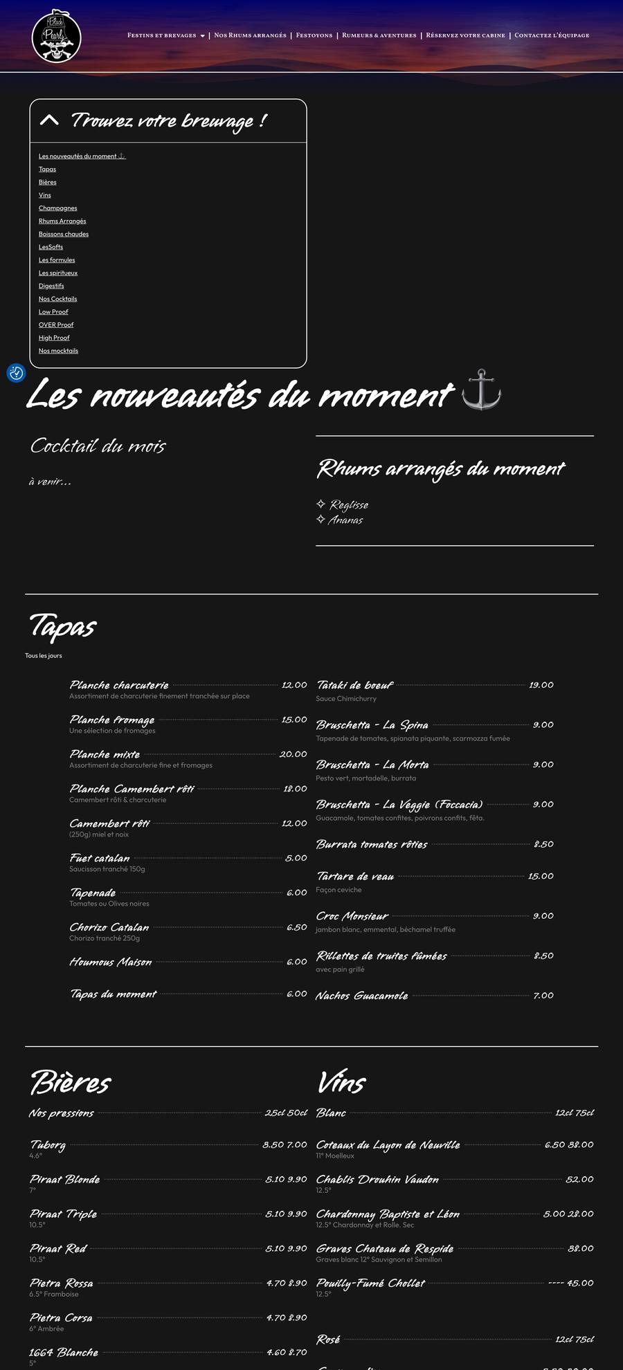 Le Black Pearl — Carte 3 (desktop), original