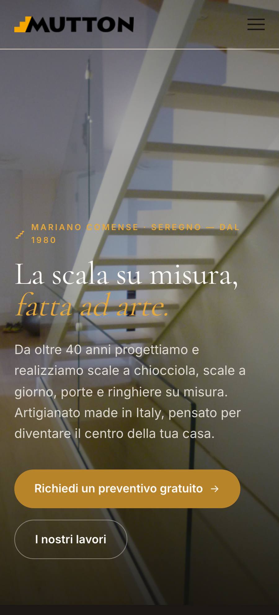 Mutton della Scala — Home (mobile), rebuilt