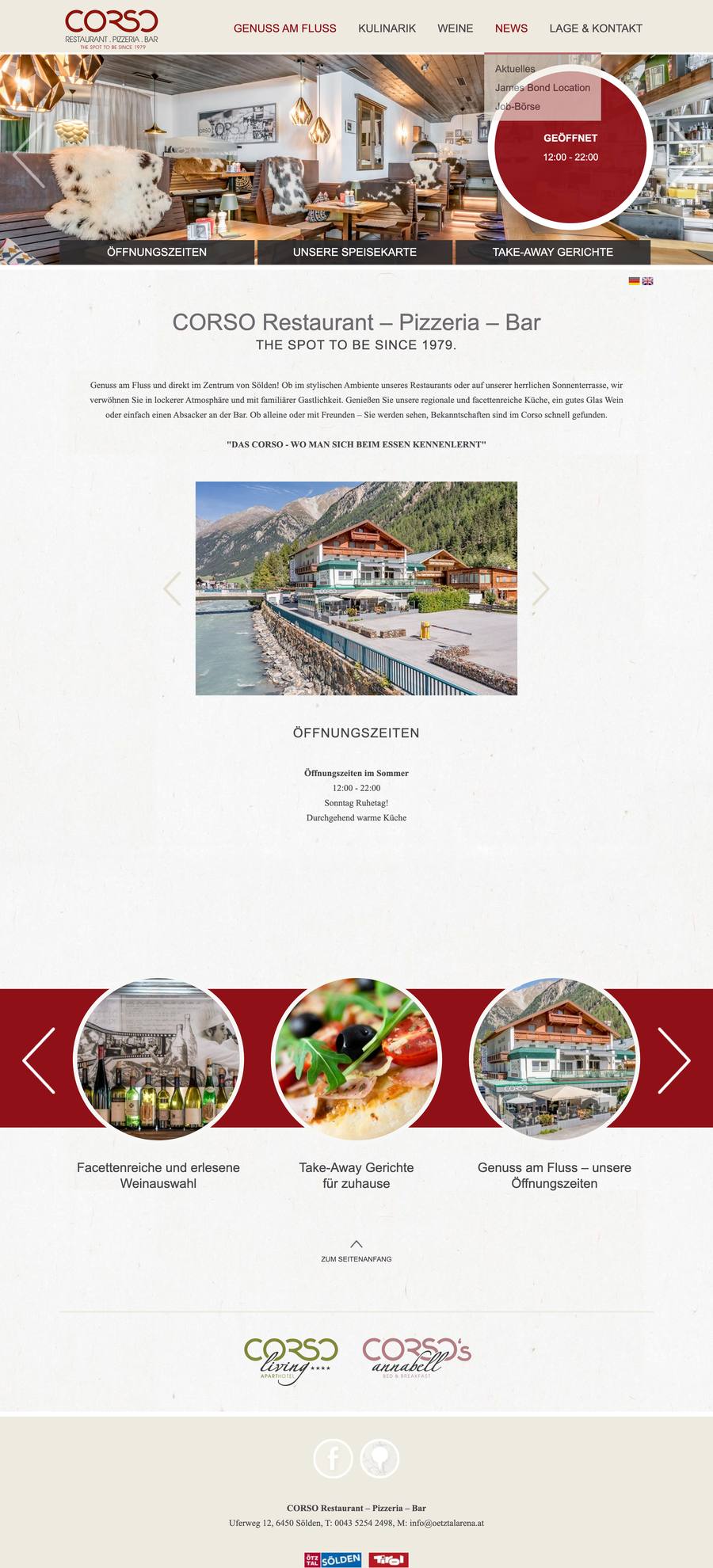 CORSO Sölden — Restaurant (desktop), original