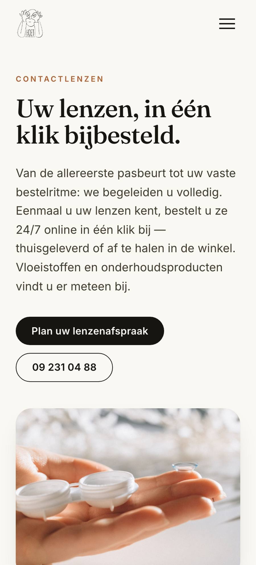 Optiek Hoet — Lenzen (mobile), rebuilt