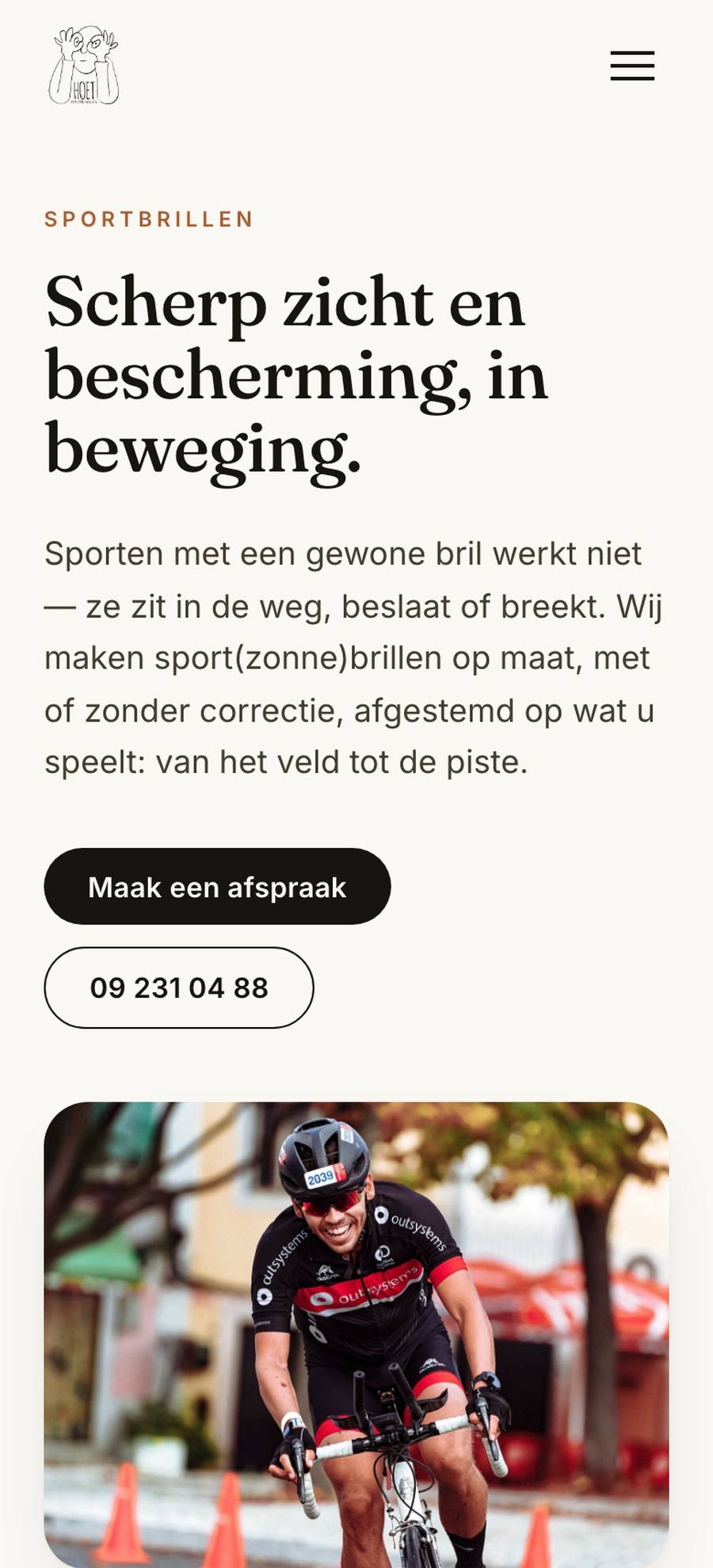 Optiek Hoet — Sportbrillen (mobile), rebuilt